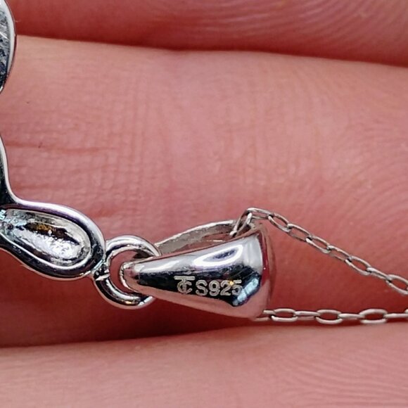 Pink Conch Sea Turtle Pendant Necklace Sterling Silver on 18" Chain - Picture 6 of 10